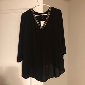 🔴NWT Black Studded Fashion Top 🔴
